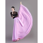 고전 입시 워십복 양면 댄스 의상 커피에 쉬폰 무용풀치마 풀치마