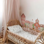 데칼 보육원용 수채화 마을 원단 벽 벽화 스티커 탈부착 아트 A Fabric-as pic sh