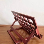 악보대 탁상용 거문고 데스크탑 거치대 휴대용 높이조절 탁상 지휘대 받침대 원목색 소나무 원목 족자 1개