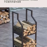 스말켓 수납 스탠드 야외 캠핑장 장작 목재 캠핑 창고 보관함 M타입 일층