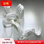 웨딩 점보 플라워 페이퍼 아트 리본 핸드메이드 DIY 스타일 프리 커브 플라워 쇼윈도 배경 장식 플라워
