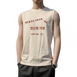 민소매나시남티남여름복고빈티지생산대만원빈곤가구선진생산자T