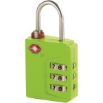트래블스마트 Travel Smart by Conair Sentry 3Dial Lock TSA 승인 라임 단일사이즈
