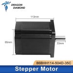 CNC 조각 밀링 기계용 2 상 스텝퍼 모터 토크 8Nm 5A 4 리드 서보 86BHH114-504D-35C