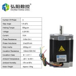 Nema 34 스테퍼 전동 2 상 8Nm 5A 4 끈 칼라 드 서보 토크 CNC 새긴 무늬 밀링 머신 86BHH114-504D-35C