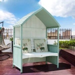 소형 오두막 쉼터 야외 벤치 펜션 정원 카페 마당 테라스 농막