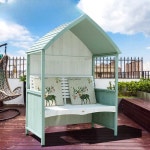소형 오두막 쉼터 야외 벤치 펜션 정원 카페 마당 테라스 농막