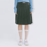 니어노어 LABEL PLEATS MIDI SKIRT