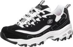 스케쳐스 Skechers Sport 여성용 D 라이트 메모리 폼 레이스업 스니커즈 비기스트 팬 7 M US 11