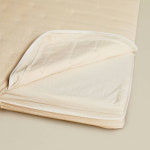 산 아래 집 명상하우스 명상타결계 손뜨개 천연 브라운실 매트