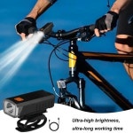 자전거 프론트 라이트 미등 USB 충전식 LED 방수 야외 산악 램프 사이클 액세서리