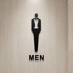 아크릴 디자인 화장실 표지판 문구 안내판 2 MEN
