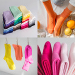 라크삭스 사계절 내내 착용하기 컬러 골지 기본양말 34색상 N121 25 진노랑