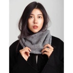 프렌치 복고 바라크라 후드 니트 머플러 고급스러운 여 가을 겨울 워머 목도리 도톰해짐