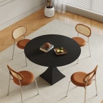 블랙 원형식탁 슬레이트 식탁 가정용 원형테이블 원탁 라운드