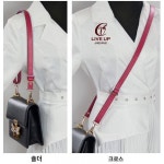매홍 리치문 일자 조절 철물 긴 크로스 숄더 스트랩 액세서리 양면 헤드 소가죽 밴드