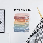 보호 교실 장식 수채화 벽 스티커 데칼 벽장식 1 SL3102A