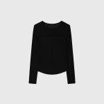룩캐스트 룩캐스트 LOOKAST 아멜리아 라운드 절개 티셔츠 AMELIA ROUND INCISION T-SHIRT