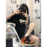 여름 트렌디 라운드 반팔 스타일리쉬 캐주얼 여성 티셔츠 M