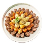 백암전통순대 모듬3색 백고기김치 순대420g x 3팩