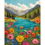 꽃 그림 숫자 별 풍경 캔버스 인쇄 벽장식 선물 D diy frame 1개 12 9959478
