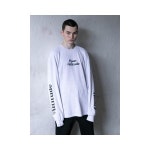 오픈에티튜드 ATTITUDE LETTERING WAFFLE LONG SLEEVE-WHI