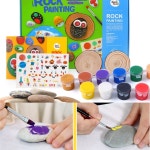 유아 미술놀이 락 페인팅 스톤아트 유아교구 미술공부