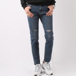 피턴진 무릎 밑단 컷팅 청바지 JMM 2022