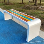 공원 철제 야외 펜션 발코니 벤치 의자 학교 관공서 철제벤치