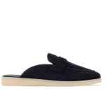 프라다 Navy suede slippers F G001 2DG125FG001103 2DG125 103