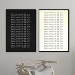 EVERYTHING WILL BE OKAY 타이포그라피 인테리어 포스터 1 TYPE B 우측 A4사이즈 반광인화지 1 포스터만 인쇄