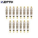 ZTTO 6pcs Presta 밸브 코어 황동 FV 노즐 교체 자전거 타이어 MTB 도로 튜브리스 부품 합금