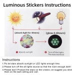빛나는 달과 별 벽 스티커 어둠 속에서 데칼 침실 천장 홈 장식 어린이 방 103