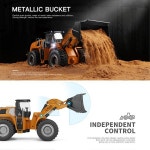 8CH RC 트랙터 전기 자동차 14 오프로드RC카 해변 엔지니어링 트럭 리모컨 도저 WLTOYS 14800 굴삭기