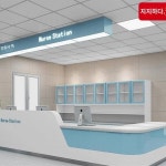 간호사실무실 프런트병원 구강진료소 바 예진분진 접수테이블 미용실 상담직판