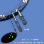 특수 개조 시계 바늘 C3 녹색 발광 손 일본 S 6R 4R SPRD SPRE 참치용 NH35A NH36A 7 SKX007 SKX009