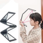 4단 접이식 뒷머리 거울 흰머리뽑기 뒷거울 미용 뒤통수 셀프 이발 가벼운 손거울 정수리 컷 사각 휴대용