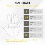 LOCCEF 3쌍 안전 작업 장갑 터치스크린 호환 뛰어난 손재주 레벨 5 A4 절단 저항 장갑 7 S 12-pairs