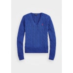 폴로 5861566 Ralph Lauren CABLE KNIT COTTON V NECK SWEATER - Jumper rugby r