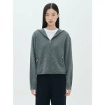 띠어리 띠어리 여성 캐시미어 크롭 집업 후드티셔츠 후디 라이트 챠콜 국내상품 GM0024102999088 376418