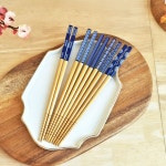 일본식 대나무 고급 젓가락 세트 5P