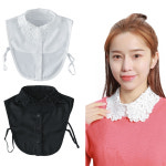 플라워 레이스 카라 페이크 셔츠