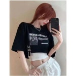 걸그룹 연습실 노래 의상 투피스 핫매시 반팔 반팔 티 재즈 댄스 재즈 저고리