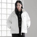 Calvin Klein Jeans 캘빈클라인 청바지 여성 숏랭스 스탠드 카라 패딩 다운 자켓 J224676 374850