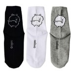 담곰이 귀여운 중목 양말 씰룩 6P 데일리 캐릭터