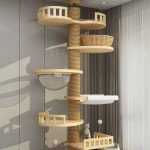 대형 노묘 캣타워 캣폴 놀이터 뚱냥이 튼튼한