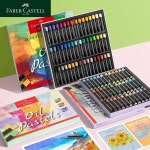 Faber-Castell 전문 헤비 컬러 오일 파스텔 미술 그림 오일 크레용 미술 예술가 학생 24 색 36 4