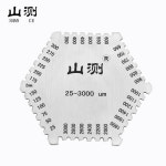 습식 필름 빗 육각 게이지 스테인리스강 페인트 두께 계량기 25 3000um 카드