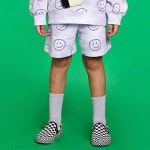 아이스비스킷 아이스비스킷 스마일타이다이저지반바지 Lilac 130 IB31PH5221608053