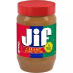 Jif 크리미 땅콩 버터 1 2L 40온스 2팩 1회 제공량당 단백질 7g 7 DV 부드럽고 크리미한 질감 땅콩